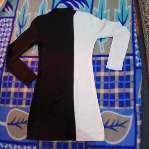 Two-Tone Mini Dress