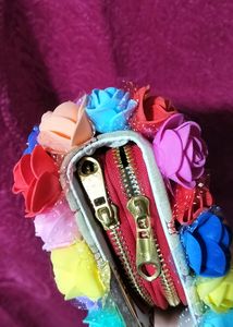 3D Flower Clutch Multicolour