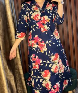 Floral Print Kurta Set