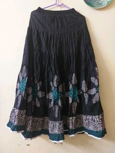 Boho Print Maxi Skirt