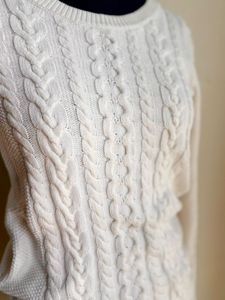 GAP Cable Knit White Sweater