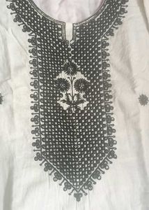 White Colour Ka Kurta Length 39