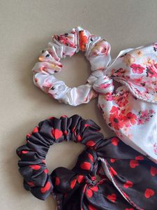 Scarf, Scrunchie, Hair Tie Valentine special