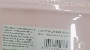 Asian Utility Star Containers Set