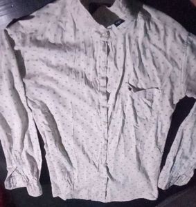 Patterned Long Sleeve Button Down