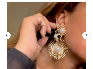 Statement Pearl Drop Earrings