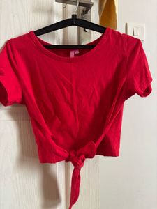 Red Crop Top