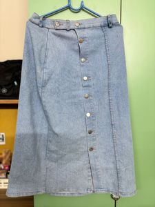 Midi Denim Skirt