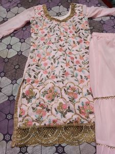Pink Sharara Set