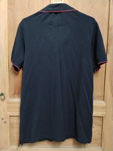 Black Short Sleeve Polo T Shirt