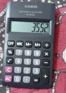 CASIO HL 815L BK Portable Basic Calculator.