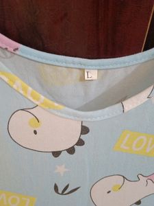 Sky-blue Nightdress Size L