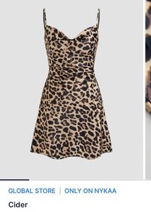 Chic Animal Print Mini Dress