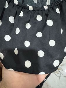 Polka Dot Off-Shoulder Dress