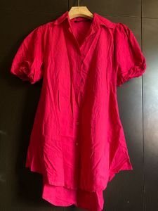 Zara 💗 Pop Princess Puff Sleeve Shirt Dress 💗