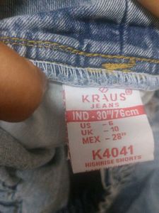 Vintage Wash Denim Shorts