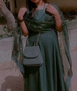 Beautiful Women's Gown With Dupatta And Plazo Pant