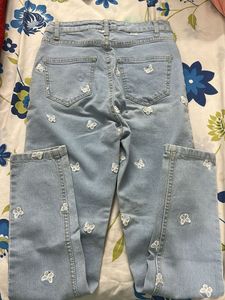 Butterfly Embroidered Jeans