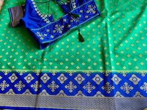 Tussar Silk Saree With Blouse