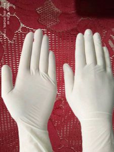Rubber White Gloves