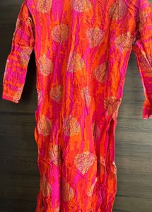 Pink & Orange Printed Tunic