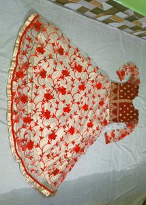 Golden Red Frock