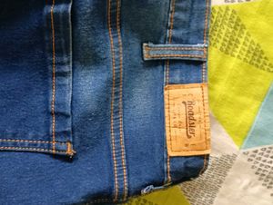 High Rise Blue Jeans