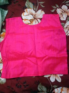 Pink Embellished Blouse With Shrug