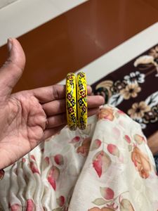 Floral Hand-Painted Bangles