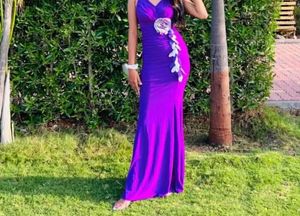 Elegant Purple Evening Gown