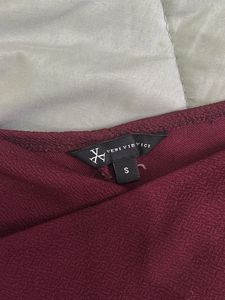 Burgundy Crisscross Crop Top