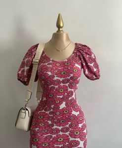 Zara Puff Ballloon Sleeves Floral Print Stretchy S