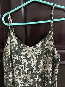 Beautiful Dress With Military Print