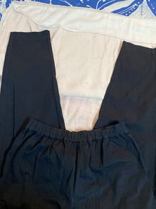 Jet Black Trouser With Waist Elastic