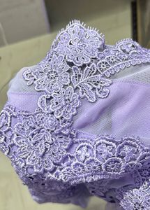 Elegant Lavender Lace Dress
