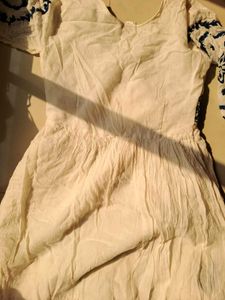 White Embroidered Midi Dress