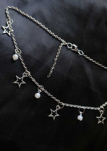 Star Charm Silver Tone Necklace