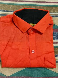 Orange Casual Shirt