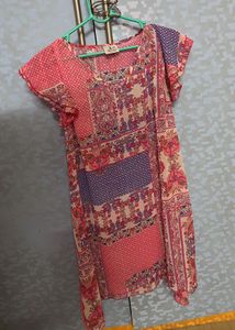 Floral Pink long top