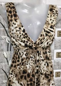 Animal Print Sleeveless Top