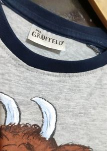 Grey &amp; Navy Blue T-shirt For Baby Boy 3- 4 Year