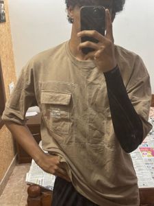 Brown Pocket Tee