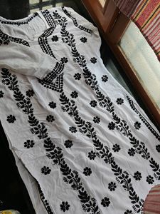 White Chikankari Kurti