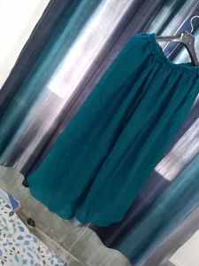 Elegant Teal Layered Kurta Dress