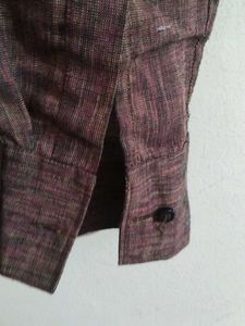 Brown Cotton Formal Shirt For Men