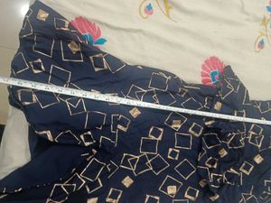 paded Chic Blue Patterned Dress