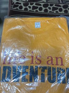 Yellow "Life is an Adventure" Graphic Tee