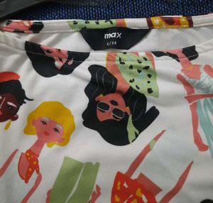 Max Graphic Print Top L