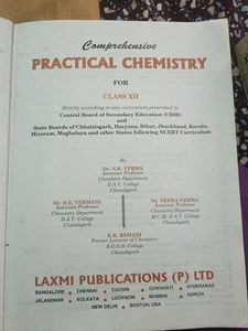 Comprehensive Practical Chemistry - Class XII