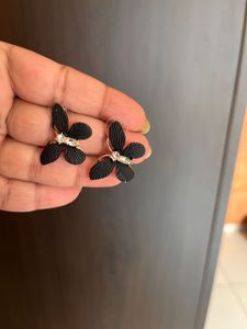 Black Butterfly Earrings (Pack of 2)